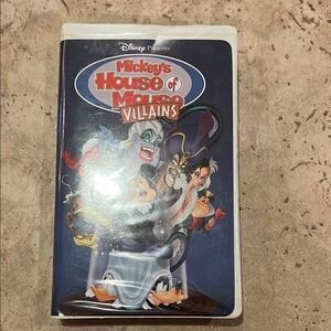 Disney House of Mouse Villains VHS with Blue and Red Cover